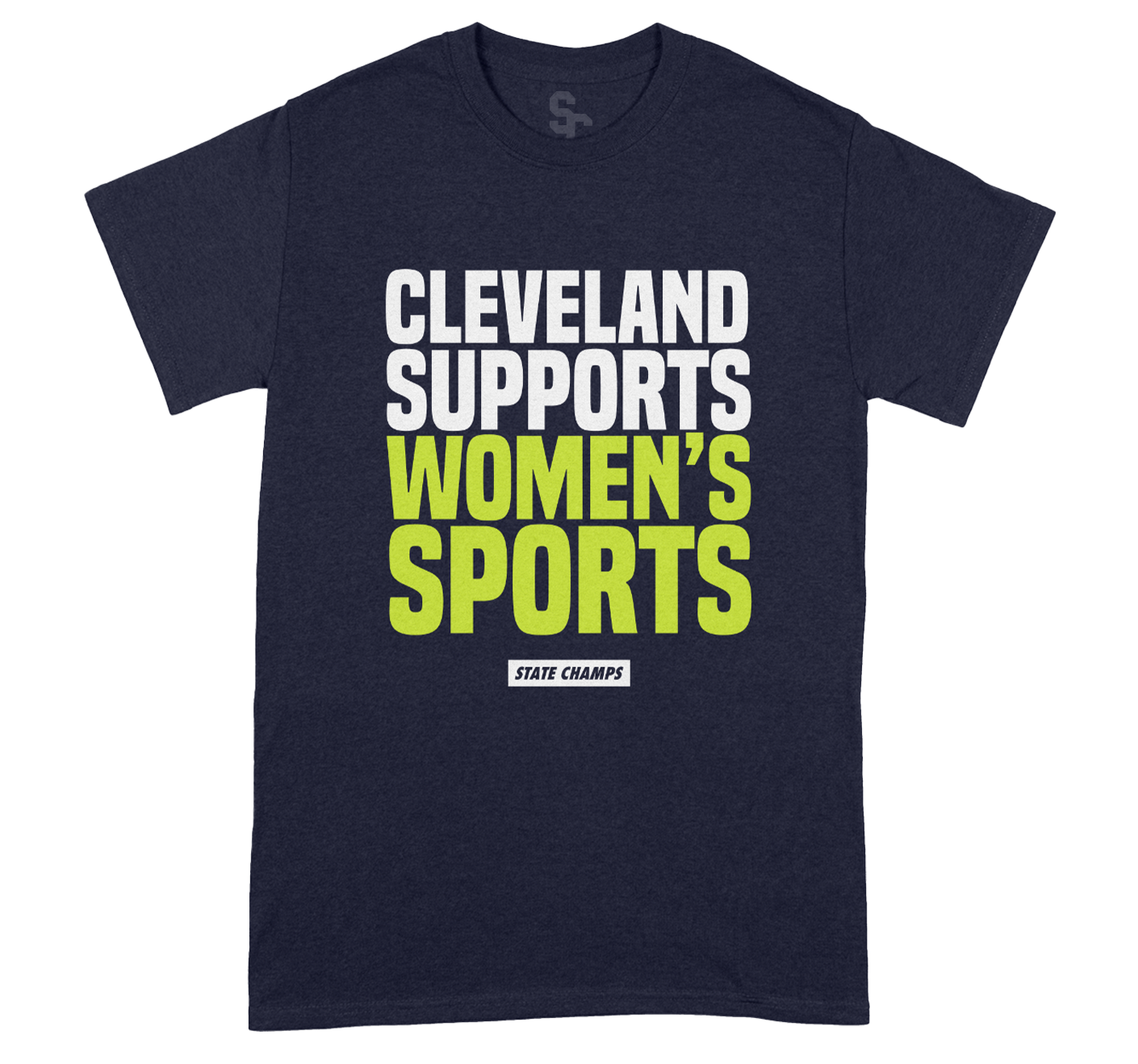 Cleveland Supports Women's Sports Navy Tee