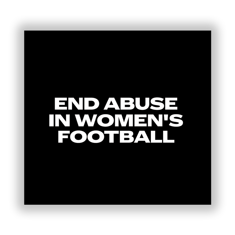 End Abuse in Women's Football Sticker