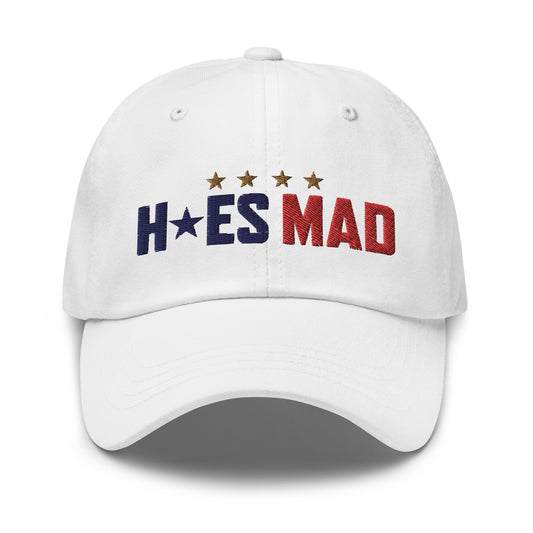 H*es Mad x State Champs - US of A Dad Hat (White)